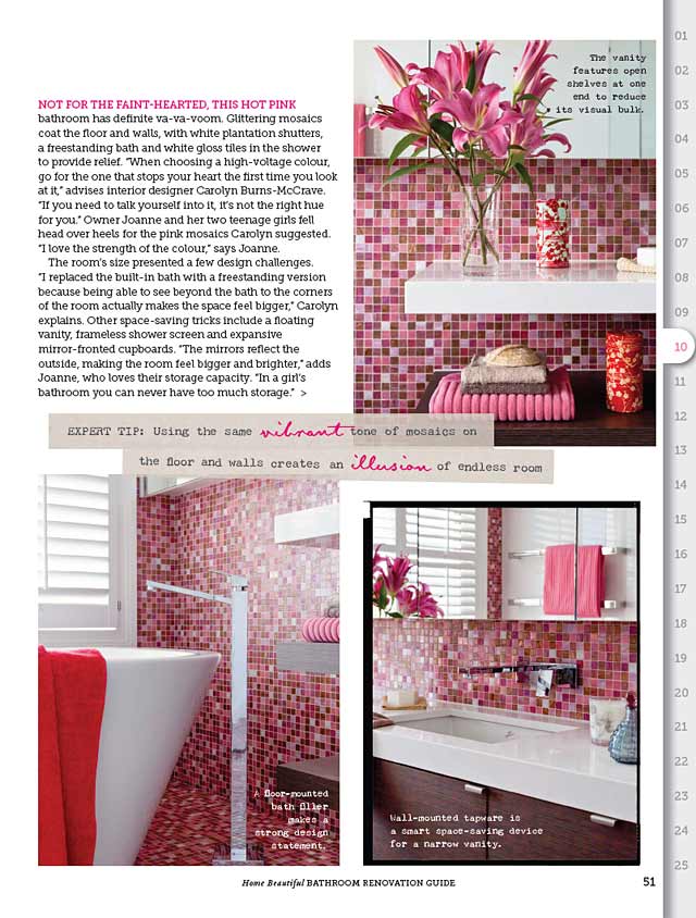 Hot Pink Bathroom